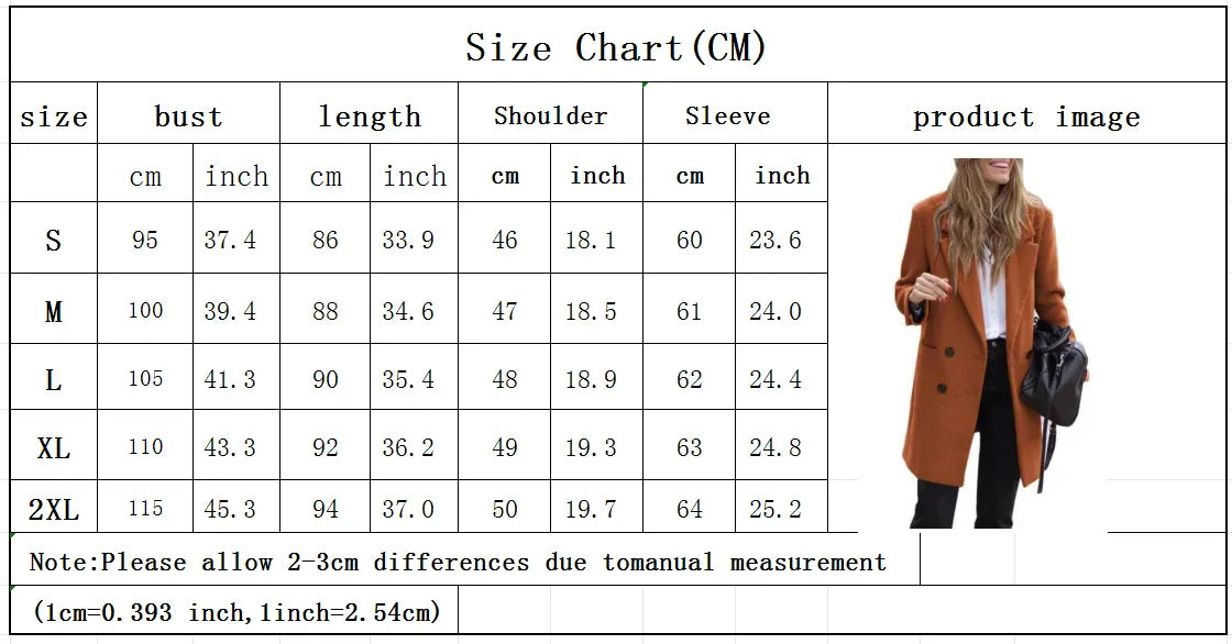 T-line Winter Women's Jacket, Coat, Double Breasted, Mantel (2 weeks delivery)