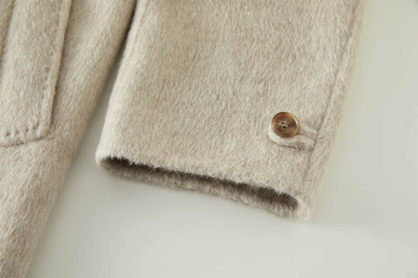 T-line 100% Wool Retro  Raglan Sleeve Coat For Women, Long Coat (2 weeks delivery)