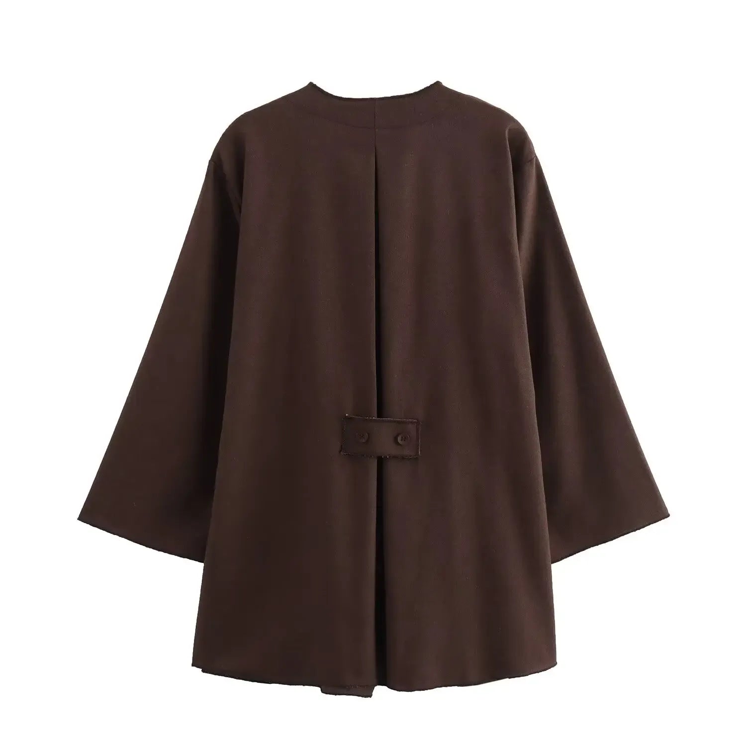 T-line 2 Pieces Sets,  Women Kimono Style suit,  Loose Lace Up Shirts Tops Women's Wide Leg Pants Sets (2 weeks delivery)