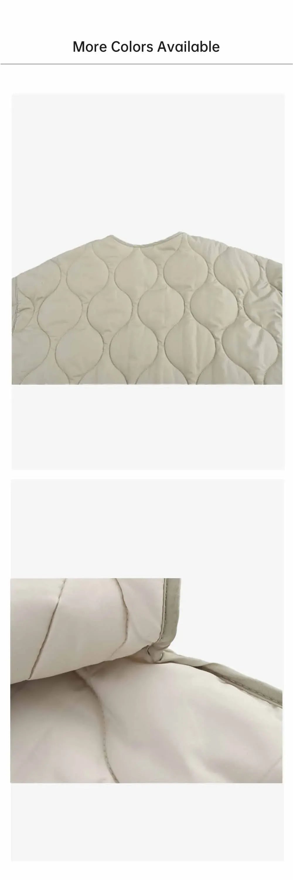 T-line Autumn/Winter  Casual Women's Round Neck, Long Sleeve, Zipper Cotton Jacket Coat(2 weeks delivery)