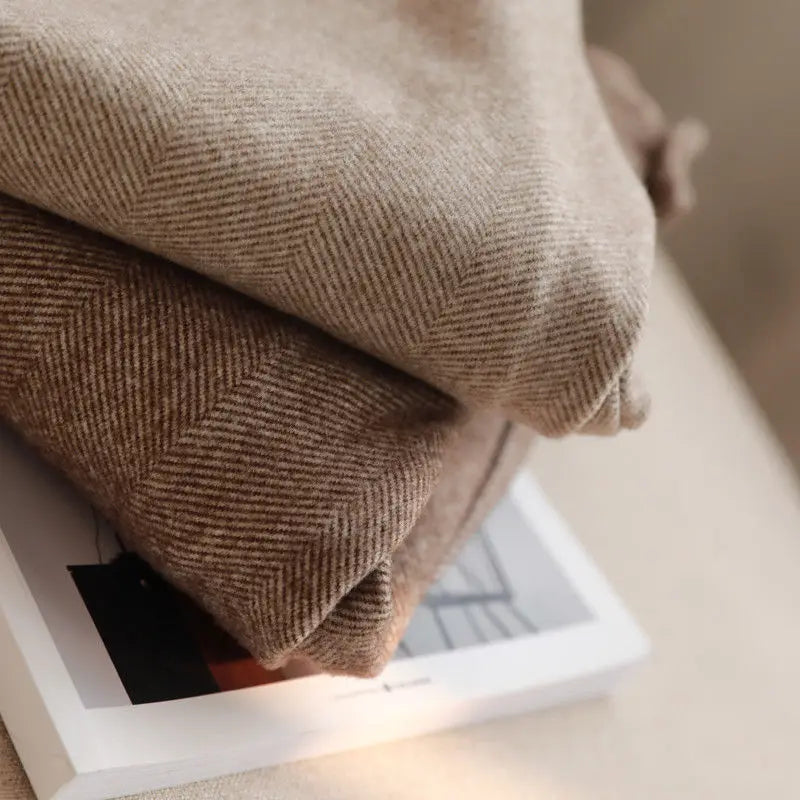 T-line Autumn  / Winter,  High Waisted  Pants,  Women Trousers, Woolen Pants (2 weeks delivery)