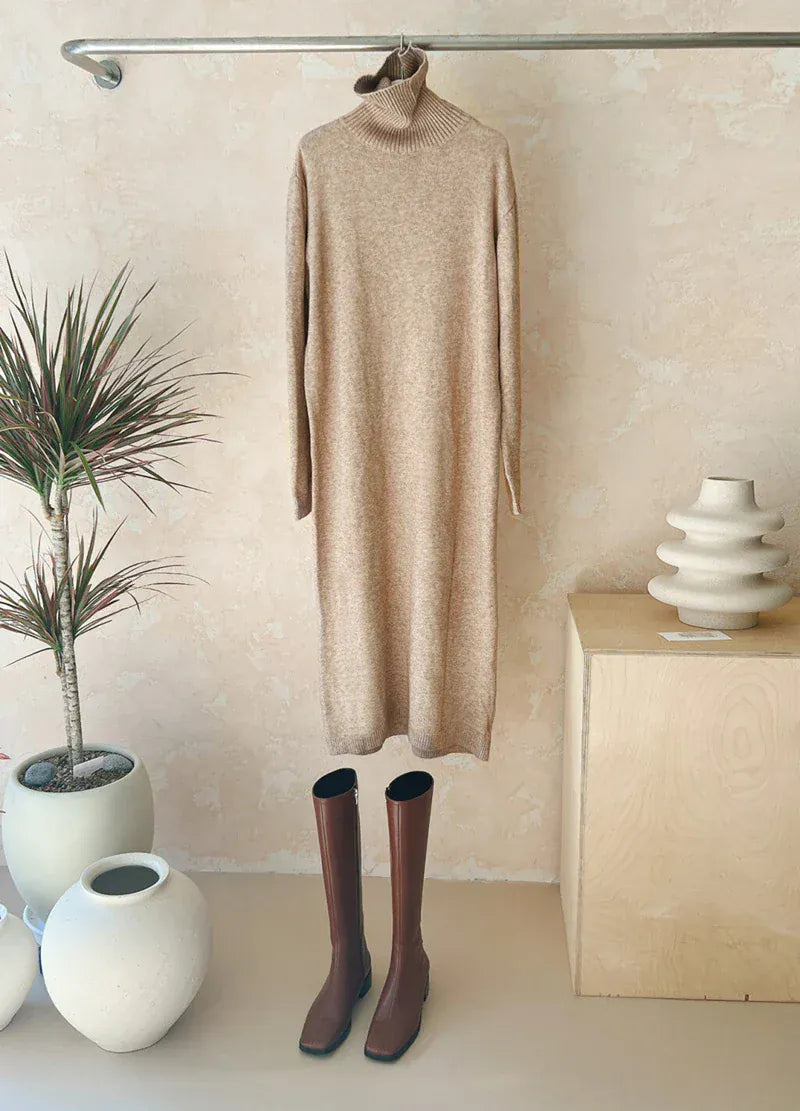 T-line Autumn / Winter Sweater, Dress, Women  Long Sleeve, Thicken Loose Knitted, Long Dresses (2 weeks delivery)