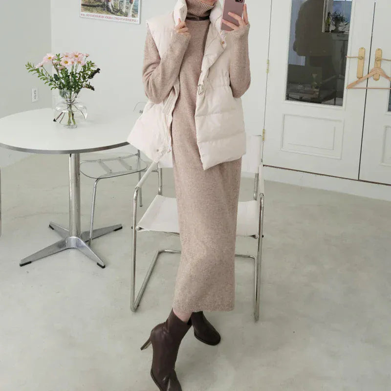 T-line Autumn / Winter Sweater, Dress, Women  Long Sleeve, Thicken Loose Knitted, Long Dresses (2 weeks delivery)