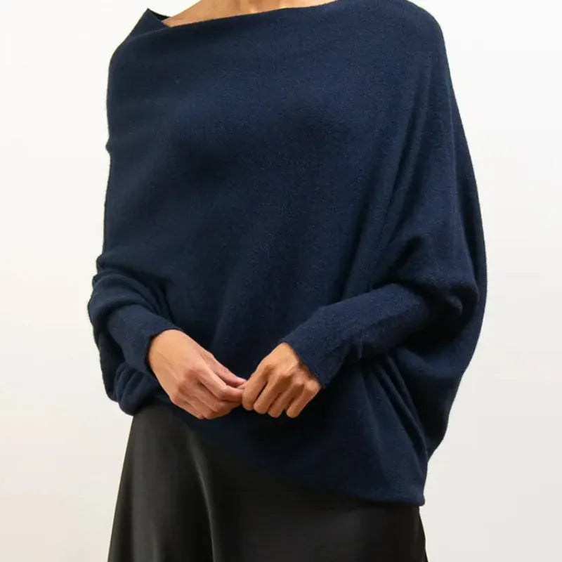 T-line Autumn / Winter Women's Pullover, Solid Round Neck,  Long Sleeve, Loose Fit, Sweater, Knitwear (2 weeks delivery)