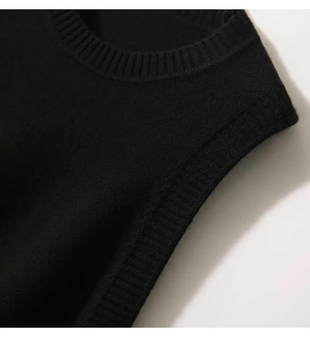 T-line Autumn Winter Women Vest, Knitted, Sweater Sleeveless, Jumper Loose ,O-Neck (2 weeks delivery)