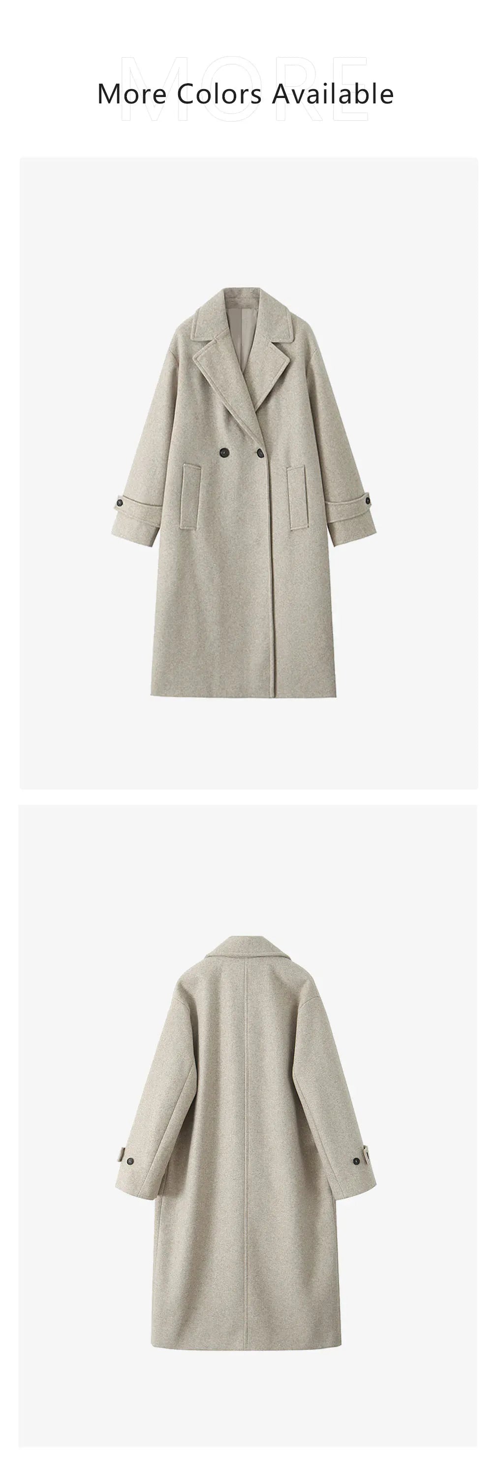 T-line Autumn Women's coat, Luxury, Loose, Long Sleeve jacket(2 weeks delivery)