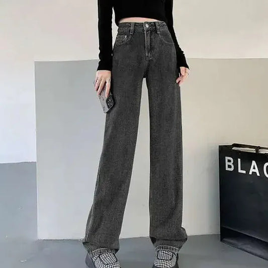 T-line Basic Jeans For Women, High Waist,  Wide Leg,  Jeans, pant, trouser  (2 weeks delivery)