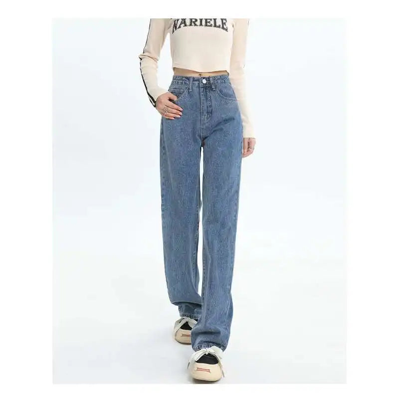 T-line Basic Jeans For Women, High Waist,  Wide Leg,  Jeans, pant, trouser  (2 weeks delivery)