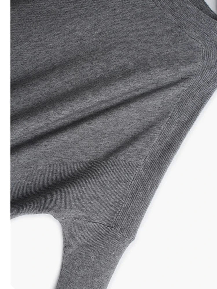 T-line Big Size Knitting Sweater, Loose Fit, Long Sleeve, Women Pullovers, Spring / Autumn  (2 weeks delivery)