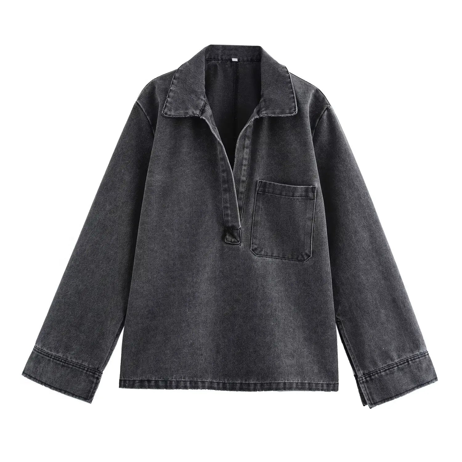 T-line Black Top / XS Jeans Women Sets, High Waist  Female Denim Pant, shirt,  Two Piece Set (2 weeks delivery)