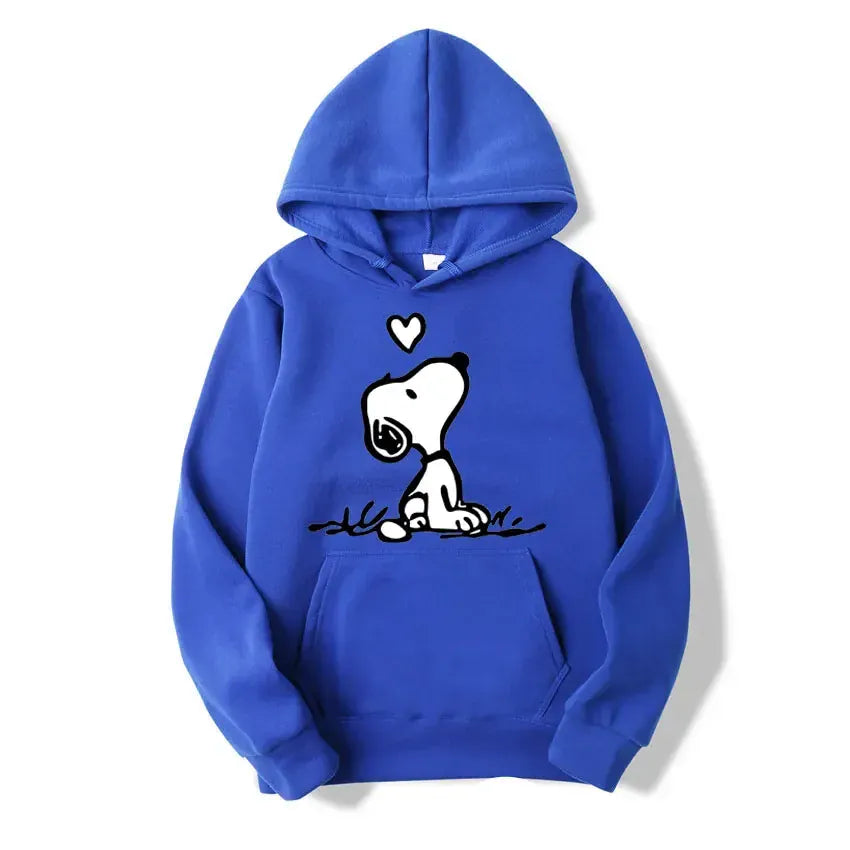 T-line Blue / XS Cartoon Comics Snoopy Hoodie Women , Pullover  Autumn Sweatshirt (2 weeks delivery)