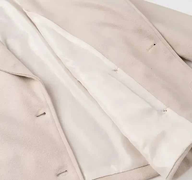 T-line Casual Plus Size, Double Row Button, Woolen Jacket , coat, Autumn/Winter (2 weeks delivery)