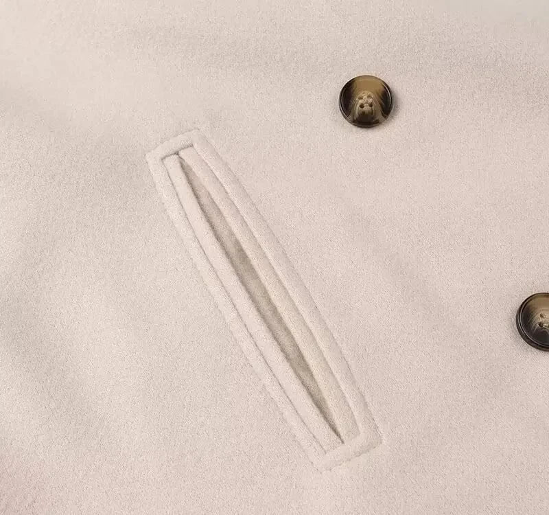 T-line Casual Plus Size, Double Row Button, Woolen Jacket , coat, Autumn/Winter (2 weeks delivery)