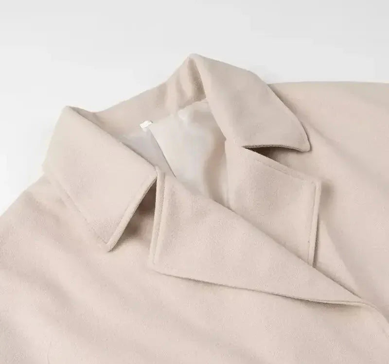 T-line Casual Plus Size, Double Row Button, Woolen Jacket , coat, Autumn/Winter (2 weeks delivery)