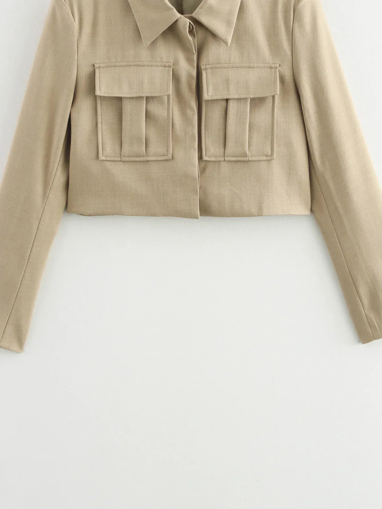 T-line Casual Short Blazer, Suit , Women, Pockets,  Jacket with Pants,   Blazer Suit (we recommend a larger size)(2 weeks delivery)