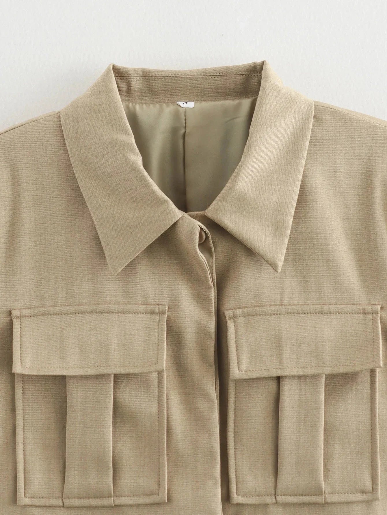 T-line Casual Short Blazer, Suit , Women, Pockets,  Jacket with Pants,   Blazer Suit (we recommend a larger size)(2 weeks delivery)