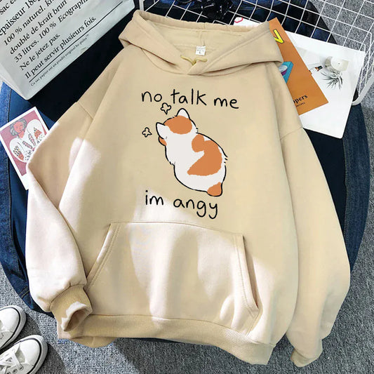 T-line Cute  Women Hoodies, Soft pullover (2 weeks delivery)