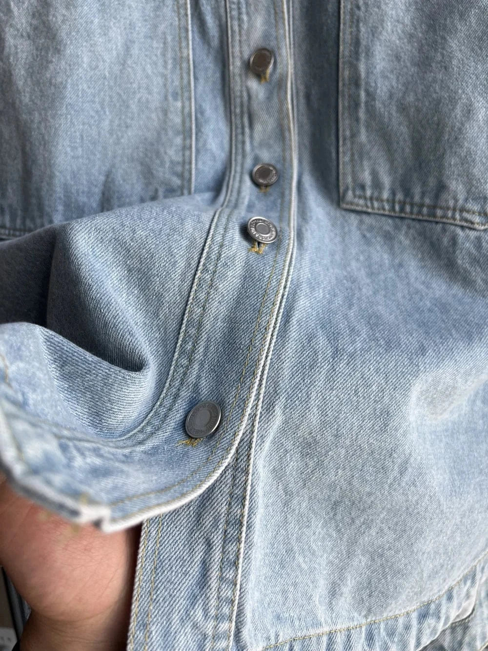 T-line Denim Jacket large pockets,  loose,  women's shirt-style denim, summer / autumn /spring  jacket, shirt, jeans (2 weeks delivery)