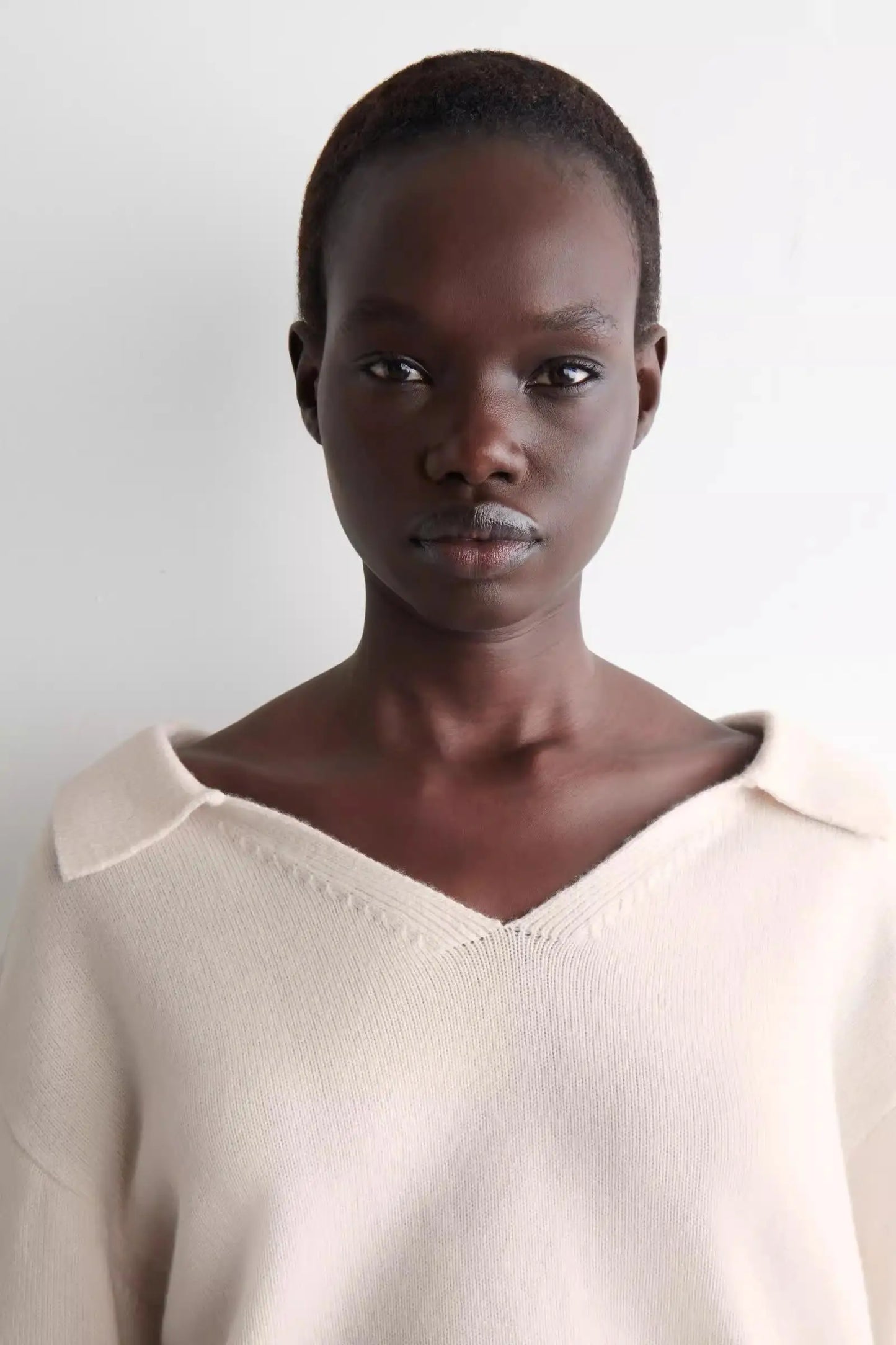 T-line Ethereal autumn / winter women's casual standard Polo collar blend knitted sweater / pullover (2 weeks delivery)