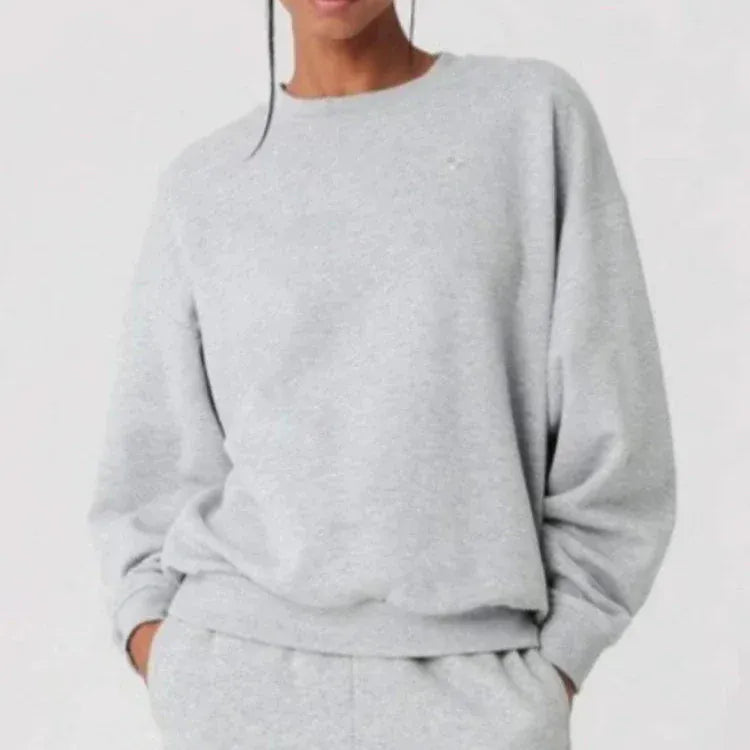 T-line Gray / S Women's Sweatshirts, hoodies O Neck,  Loose,   Pullovers  Women (2 weeks delivery)