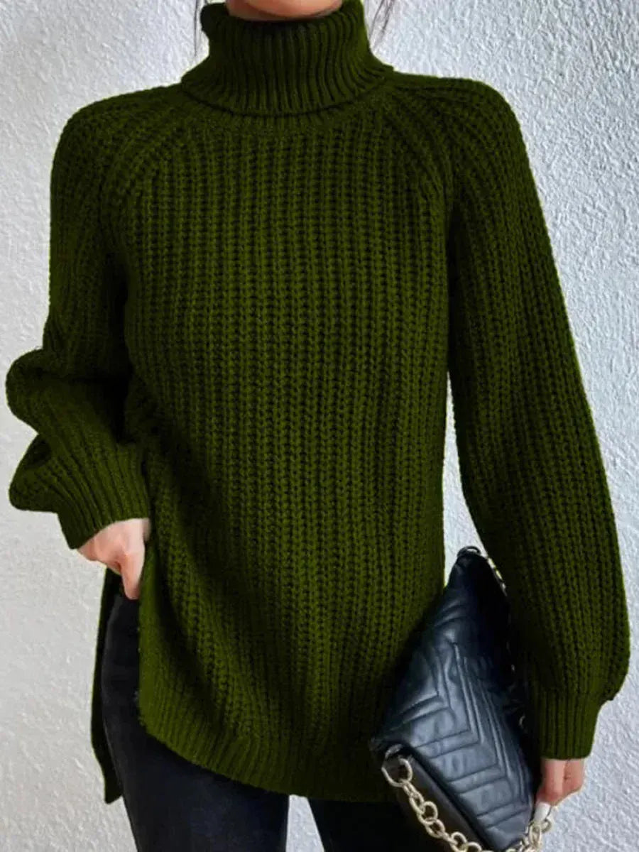 T-line Green / S Knitted Sweater, Women,  Jumper, Top, Pullover, Spring / Autumn / Winter (2 weeks delivery)