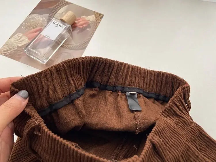 T-line High Waist Pants, Women, Spring / Fall, Straight, Full Length Trousers,  Pant (2 weeks delivery)