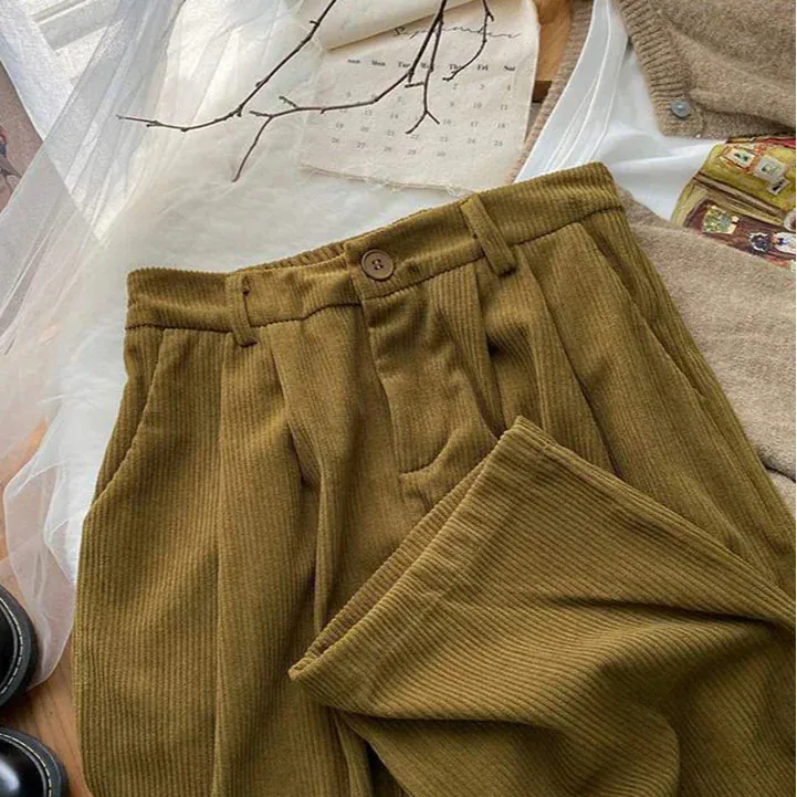 T-line High Waist  Pants Women, Spring / Fall, Straight, Full Length Trousers,  Pants (2 weeks delivery)