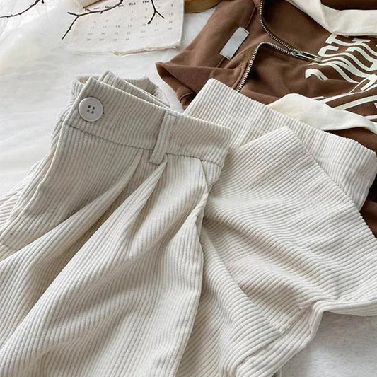 T-line High Waist  Pants Women, Spring / Fall, Straight, Full Length Trousers,  Pants (2 weeks delivery)