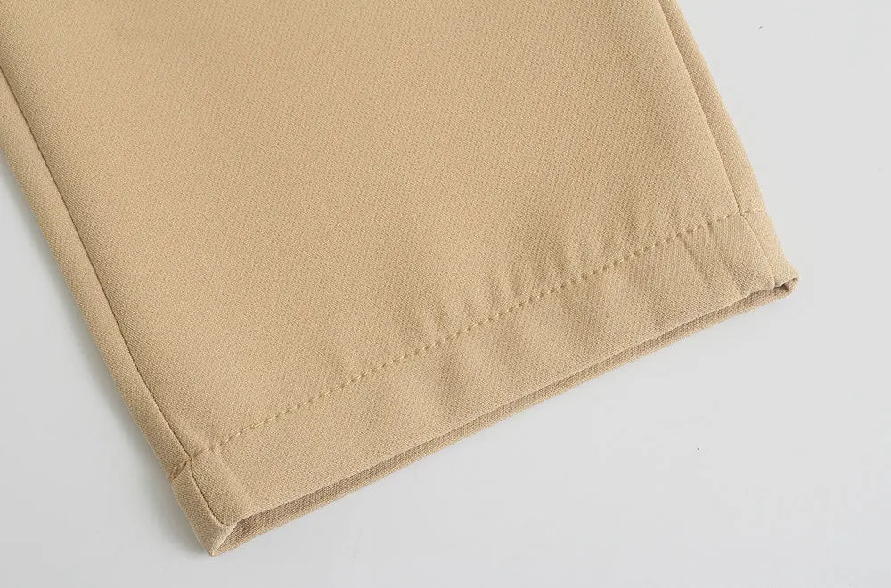 T-line High Waist Solid Pants, for Women,  Trousers,  Pockets, Zipper  Pants trouser (2 weeks delivery)