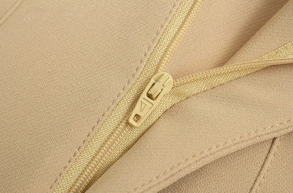 T-line High Waist Solid Pants, for Women,  Trousers,  Pockets, Zipper  Pants trouser (2 weeks delivery)