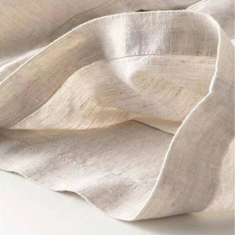 T-line High Waist, White Wide Leg Pants, Summer  Cotton Linen Pants,   Straight Full Trousers Female (2 weeks delivery)