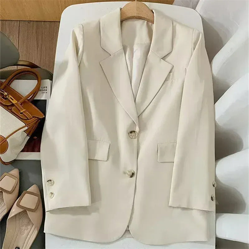 T-line Ivory White / S Blazer Woman Spring/autumn, jacket multi colors (2 weeks delivery)