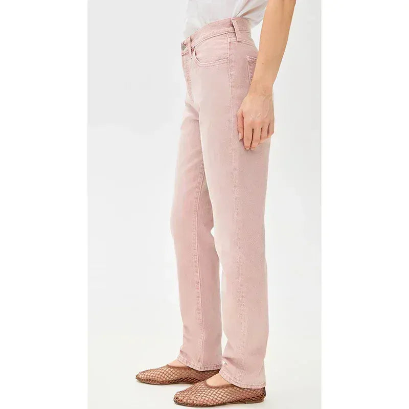 T-line Jeans Women,  High Waisted, Thin Stretch Denim Pants, Female Straight Leg Trousers (2 weeks delivery)