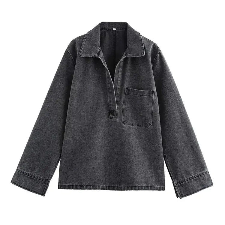 T-line Jeans Women Sets, High Waist  Female Denim Pant, shirt,  Two Piece Set (2 weeks delivery)