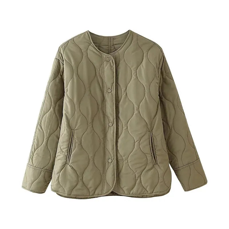 T-line Khaki / S Jacket Women, Long Sleeve Winter Coat, Female Jacket (2 weeks delivery)