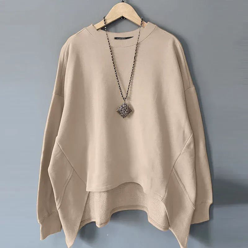 T-line Khaki / S Womens Fleece  Oversized Sweatshirts,  Pullovers  Fall / Winter Loose Fit  Hoodies, Tops (2 weeks delivery)