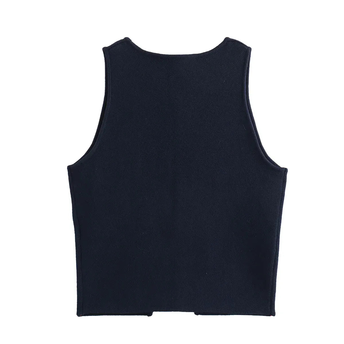 T-line Knit Sleeveless Vest Women, Sweater, Vest Top,  Button  (2 weeks delivery)
