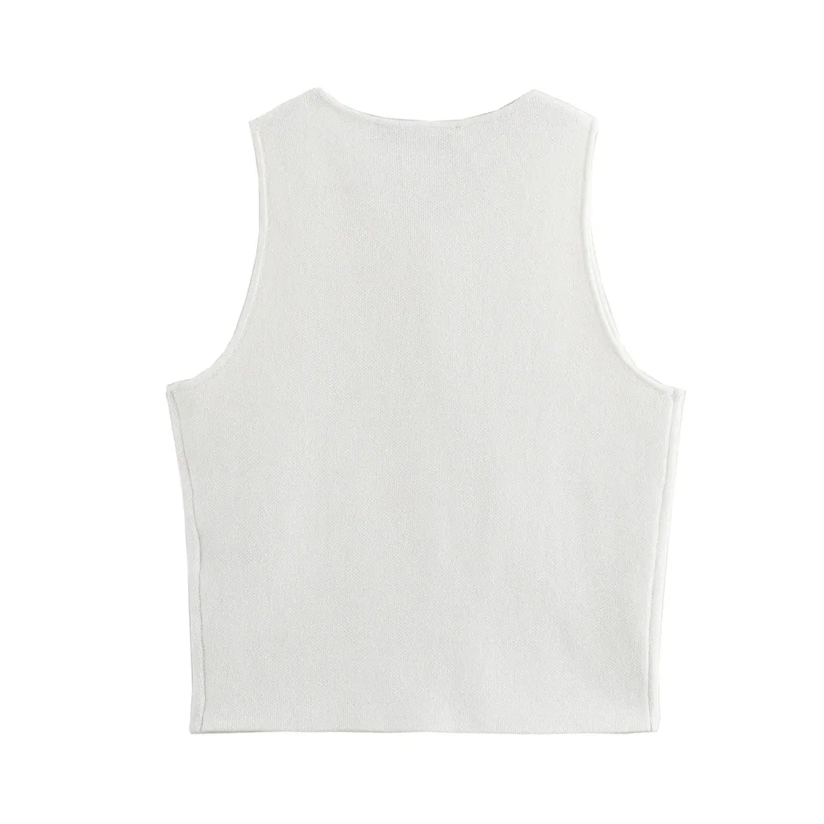 T-line Knit Sleeveless Vest Women, Sweater, Vest Top,  Button  (2 weeks delivery)
