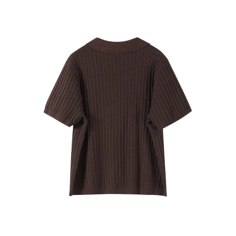 T-line Knitted Pants, top  women Set,  Half Sleeve Tops Elastic Waist Straight Trousers, pant, Autumn (2 weeks delivery)