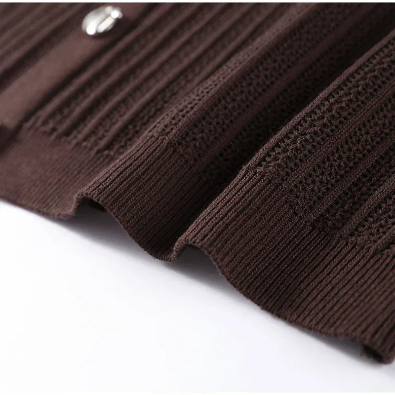 T-line Knitted Pants, top  women Set,  Half Sleeve Tops Elastic Waist Straight Trousers, pant, Autumn (2 weeks delivery)