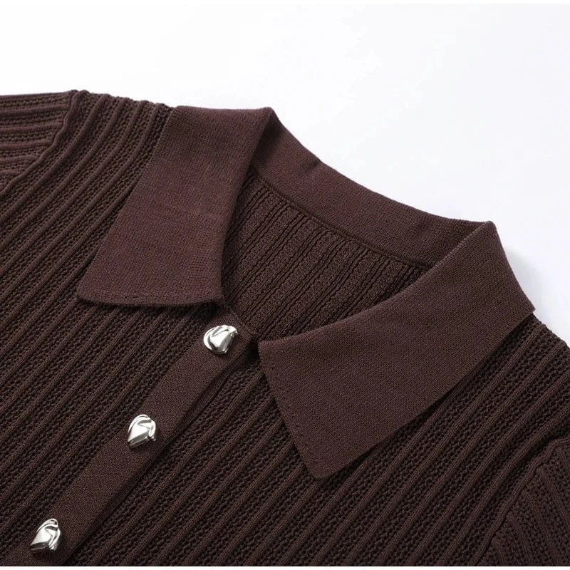 T-line Knitted Pants, top  women Set,  Half Sleeve Tops Elastic Waist Straight Trousers, pant, Autumn (2 weeks delivery)