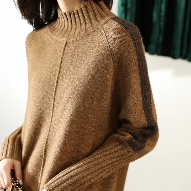 T-line Knitted, Sweater, Women Pullovers, Dress, Autumn / Winter Warm Thick Jumpers, Wool Knit (2 weeks delivery)