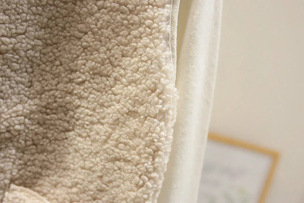 T-line Lamb Fur Women's Vest, Short , Autumn Winter,  Fluffy (2 weeks delivery)