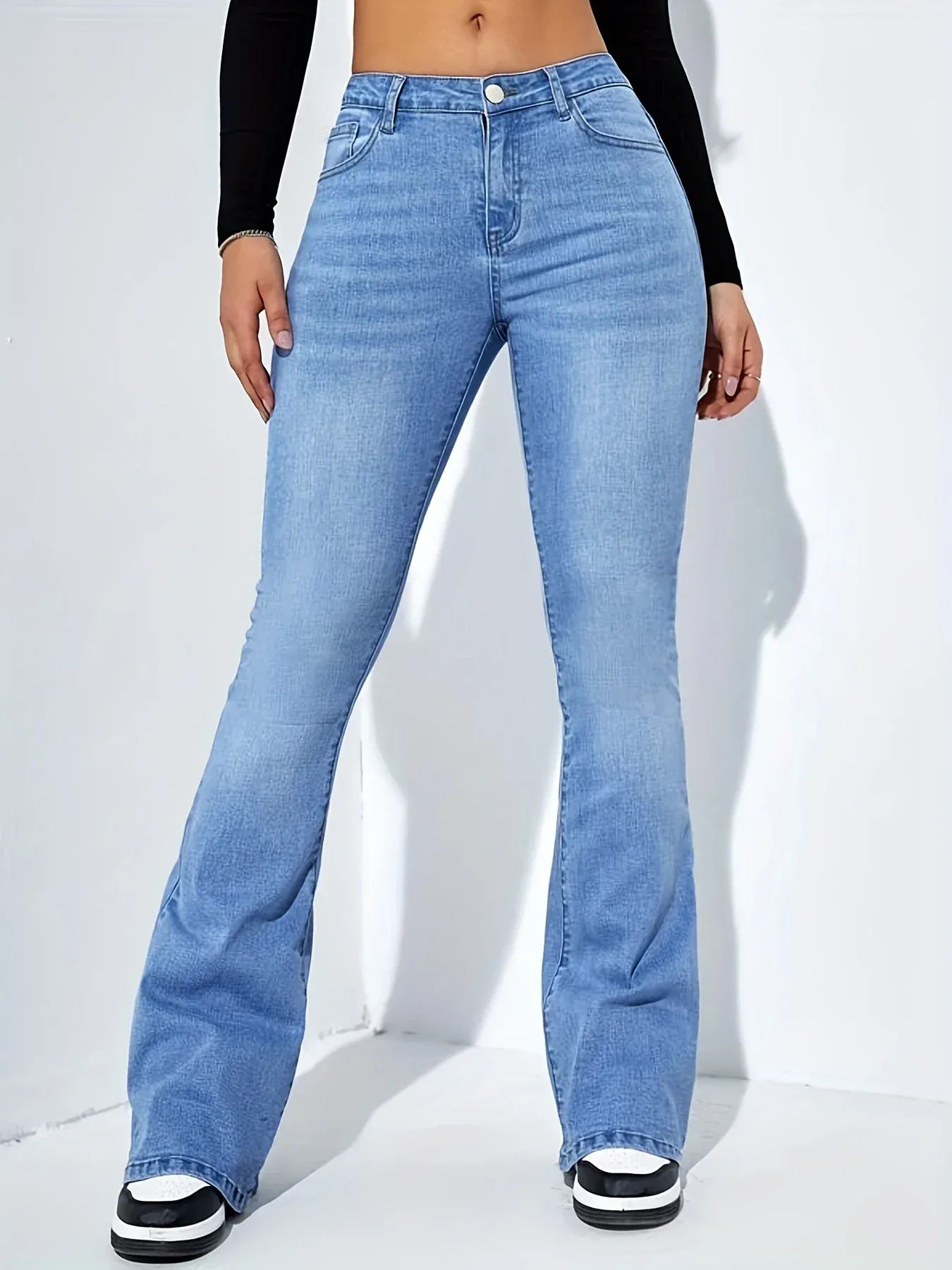 T-line Light  Blue / XS Women's jeans, high waist, stretch,  pants, Denim pants, trousers (2 weeks delivery)