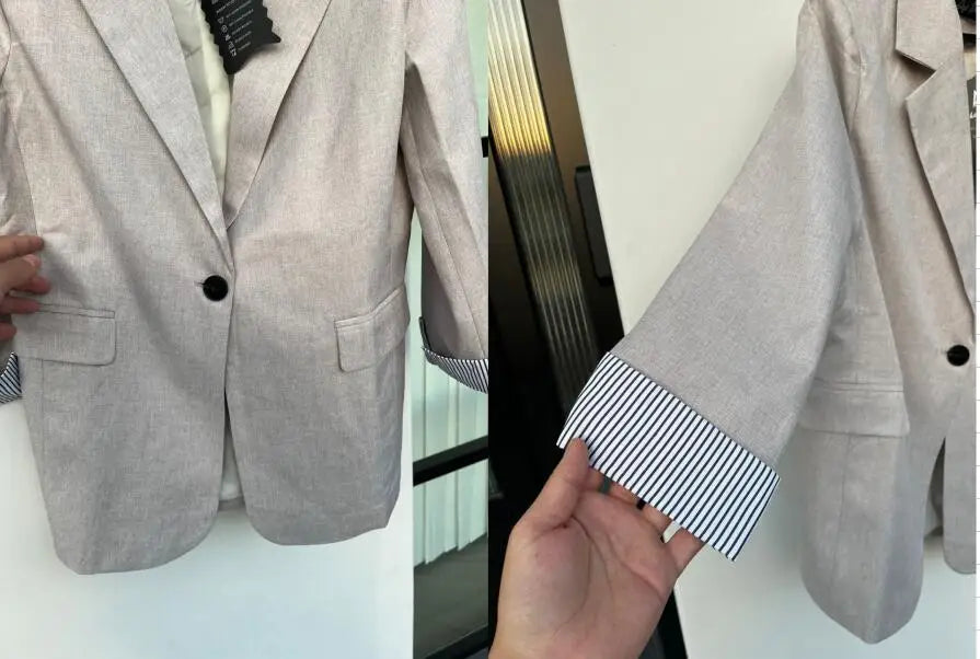 T-line Long Sleeve  Blazer,  Plaid Suits Women,   Woman Jacket (2 weeks delivery)