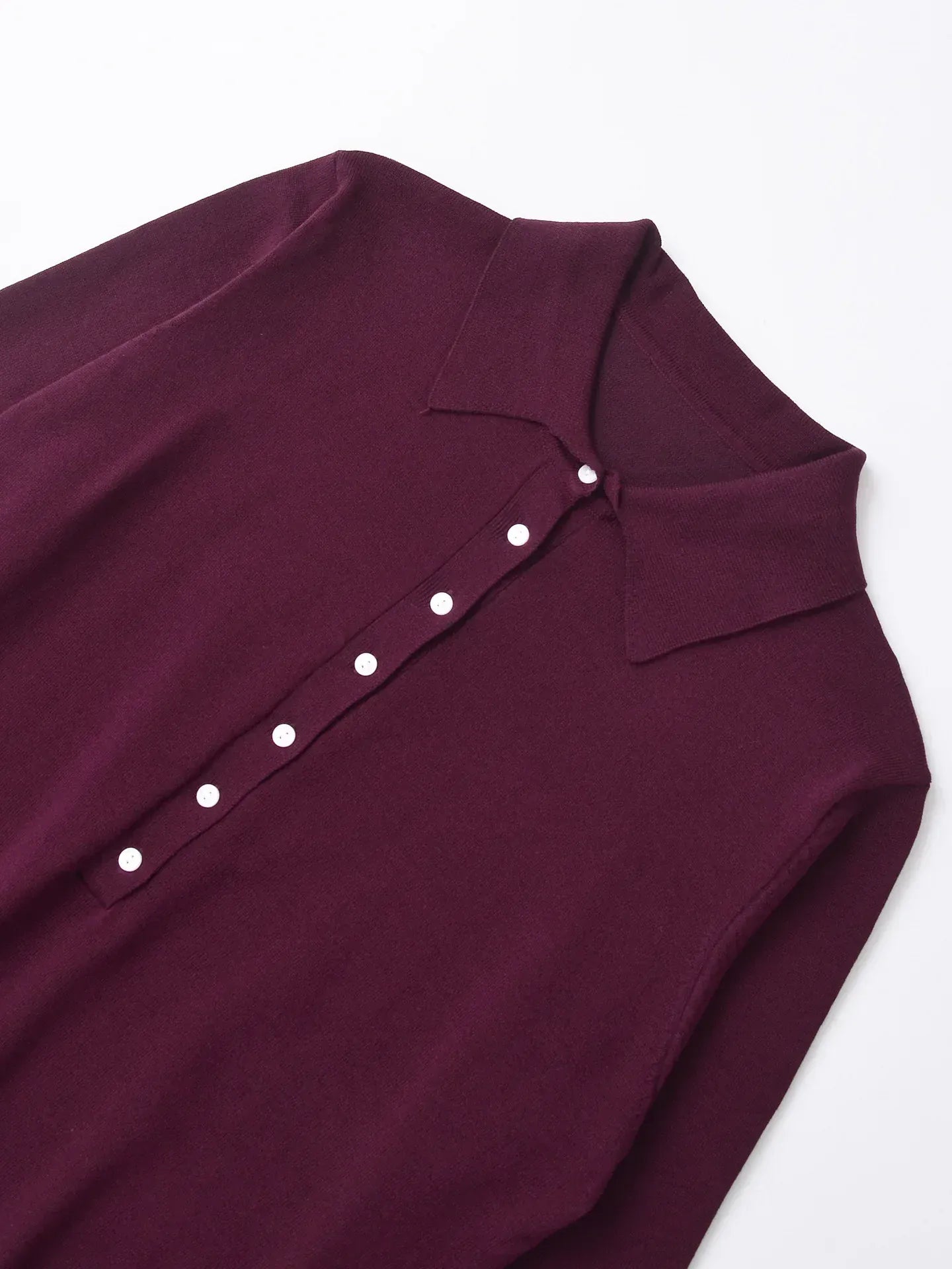 T-line Long Sleeve, Polo Neck, Knitwear, Pure Color Sweater, Rpullover (2 weeks delivery)