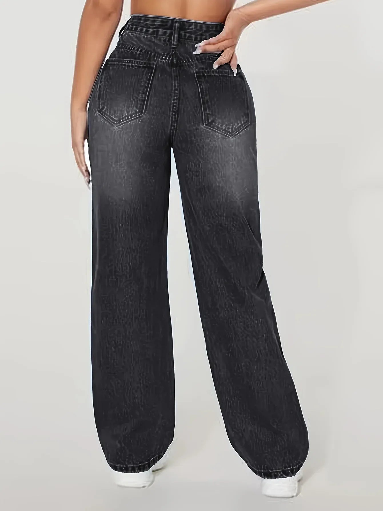 T-line Loose Fit  Wide Leg Jeans, Loose Wide Leg Jeans, trouser, pant  (2 weeks delivery)