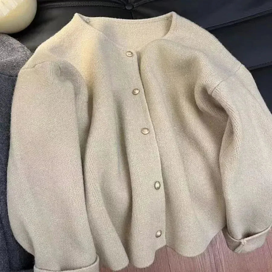 T-line Loose Long Sleeve , Knitwear Women's  Spring  / Autumn Cardigan / sweater (2 weeks delivery)