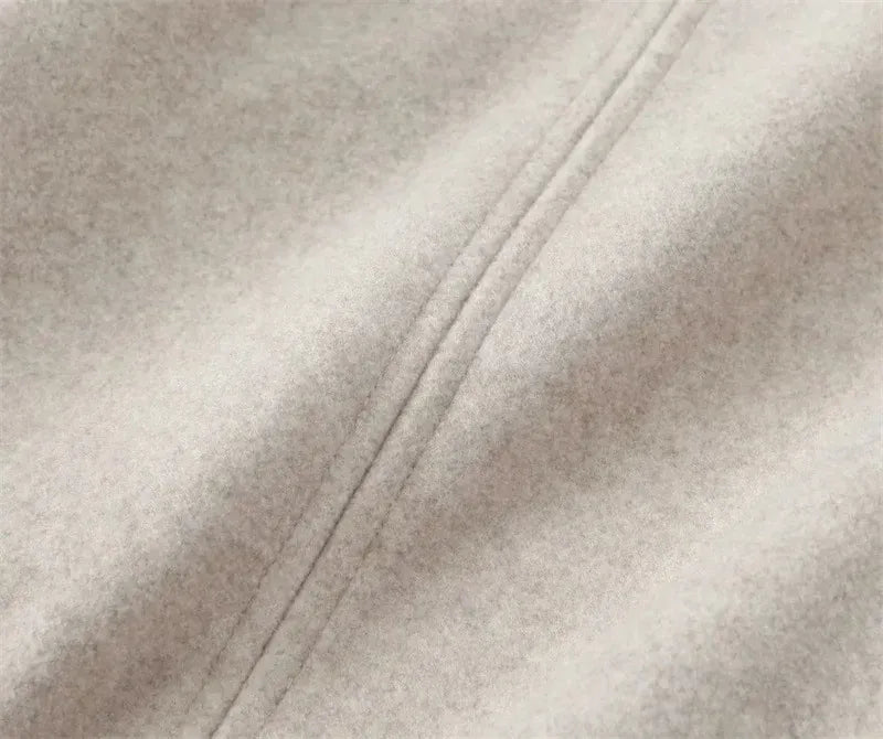 T-line Loose Woolen Coat, Long, Autumn Outerwear Comfortable Fit(2 weeks delivery)