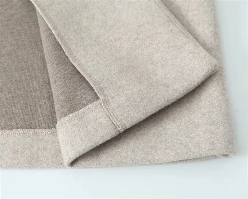 T-line Loose Woolen Coat, Long, Autumn Outerwear Comfortable Fit(2 weeks delivery)